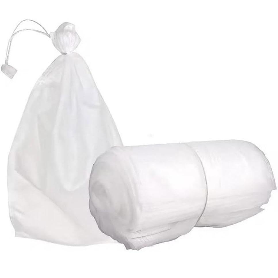 50 Pcs Fruit Protection Bags for Fruit Trees Mesh Bag with Drawstring Netting Organza Bags for Plant Fruit Flower and Vegetables