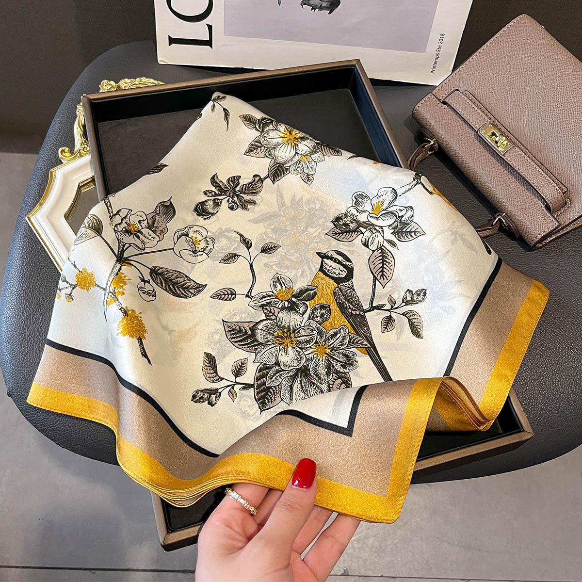 

100% Натуральный Шелковый Платок Женский Фуляр Высокое Качество Квадратный Женский Головной Платок Шелковый Роскошный Шаль Пашмина Хиджаб Бандана Шарфы Real Silk 65x65cm