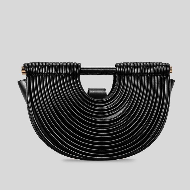 Strandtas Halbrund Bambusgelenk Tasche Abendhandtasche