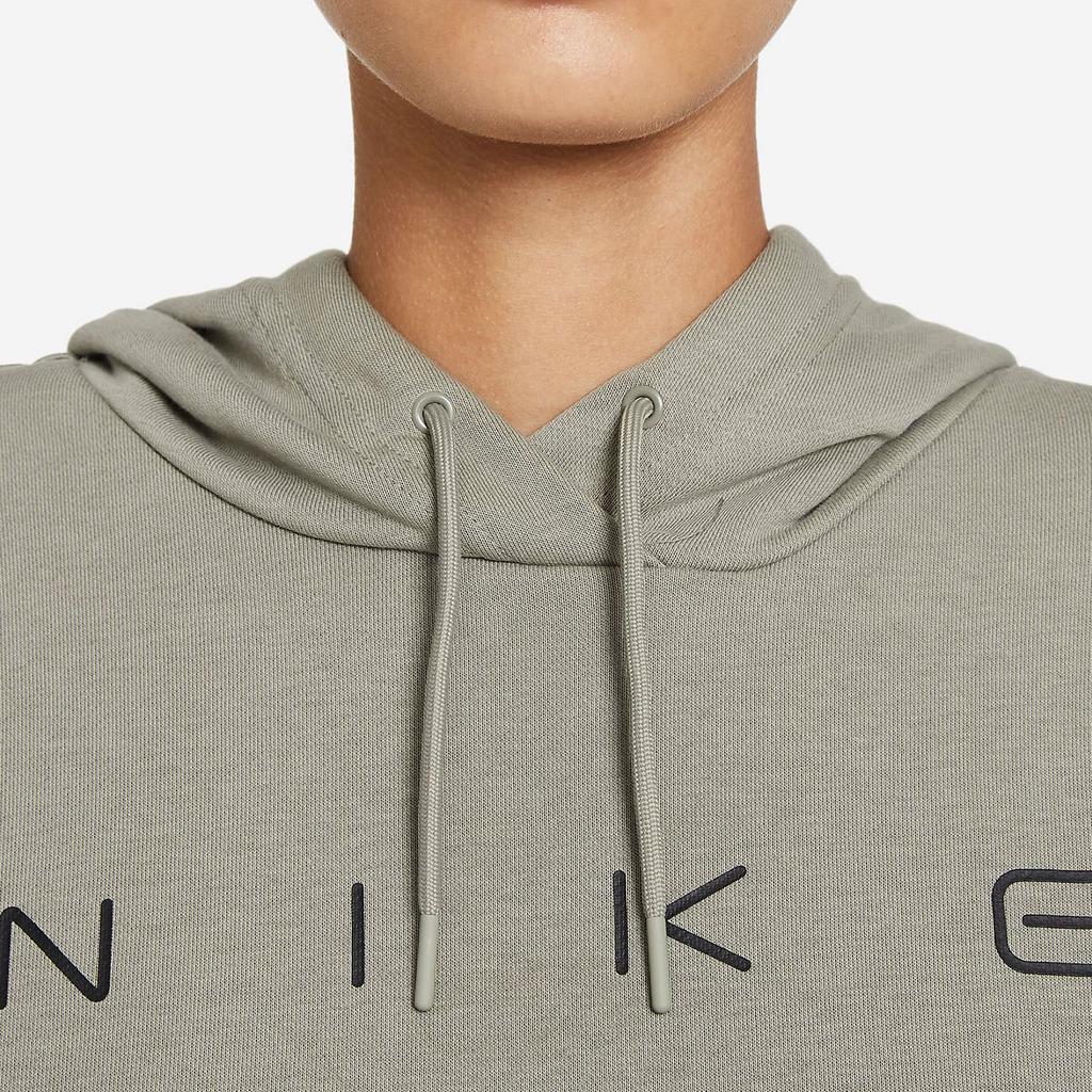 Nike Solid Color Letter Print Casual Pullover Hoodie Women Hoodies Light-Army-Green DJ6394-320