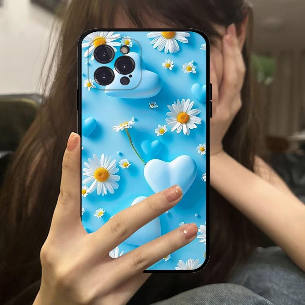 Daisy Flowers Phone Case For IPhone 16 15 14 11 12 13 Mini Pro XS Max Cover 6 7 8 Plus X Funda Shell