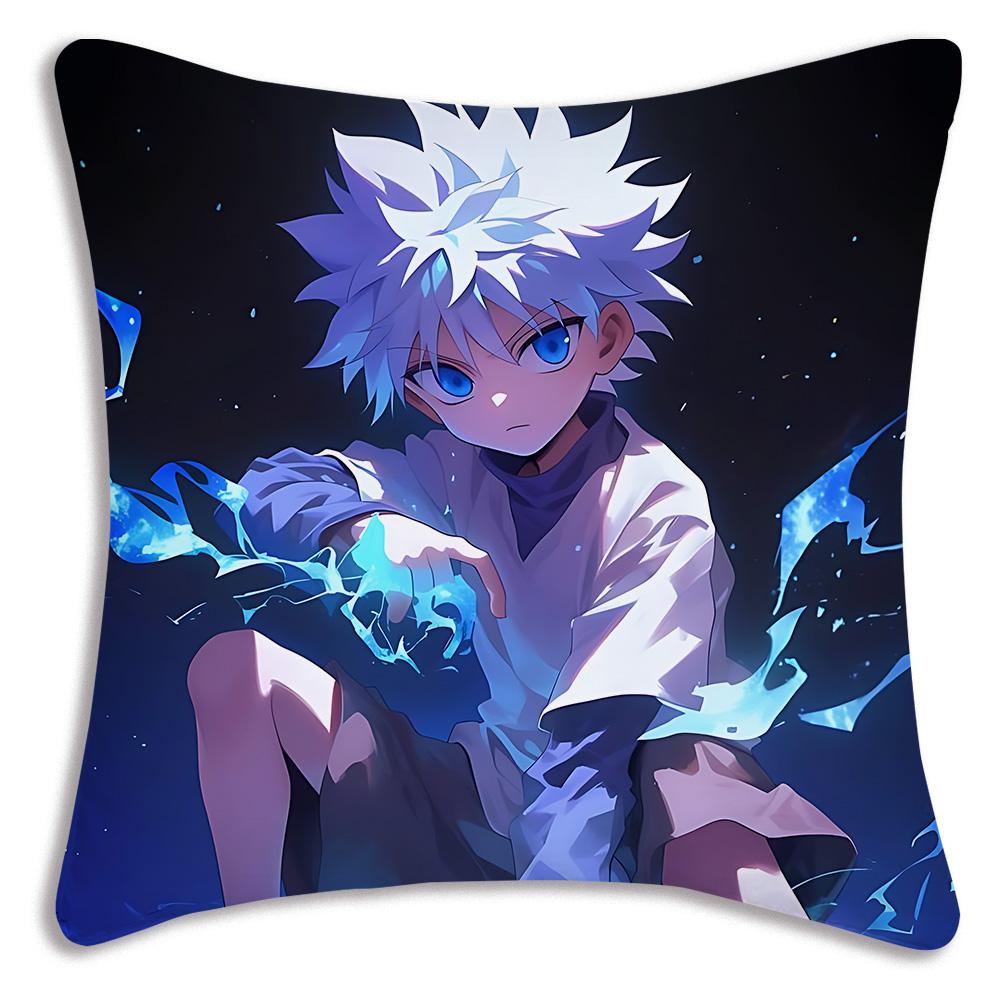 Anime For h-Hunter X HunterS Pillow Covers Cartoon Sofa Decorative Home Double-sided Printing Short Plush Cute Cushion Cover