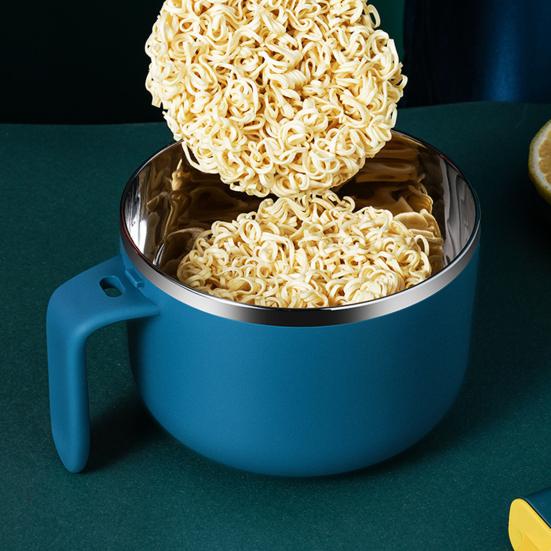900ml/1200ml Nudelskål Lett å oppbevare Stor kapasitet 304 Rustfritt stål Rustfritt Blandeskål Nudler