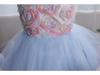 Children's Lace Princess Dress for June 1st Performance – Flower Girl Puffy Dress for Small & Medium-Sized Kids