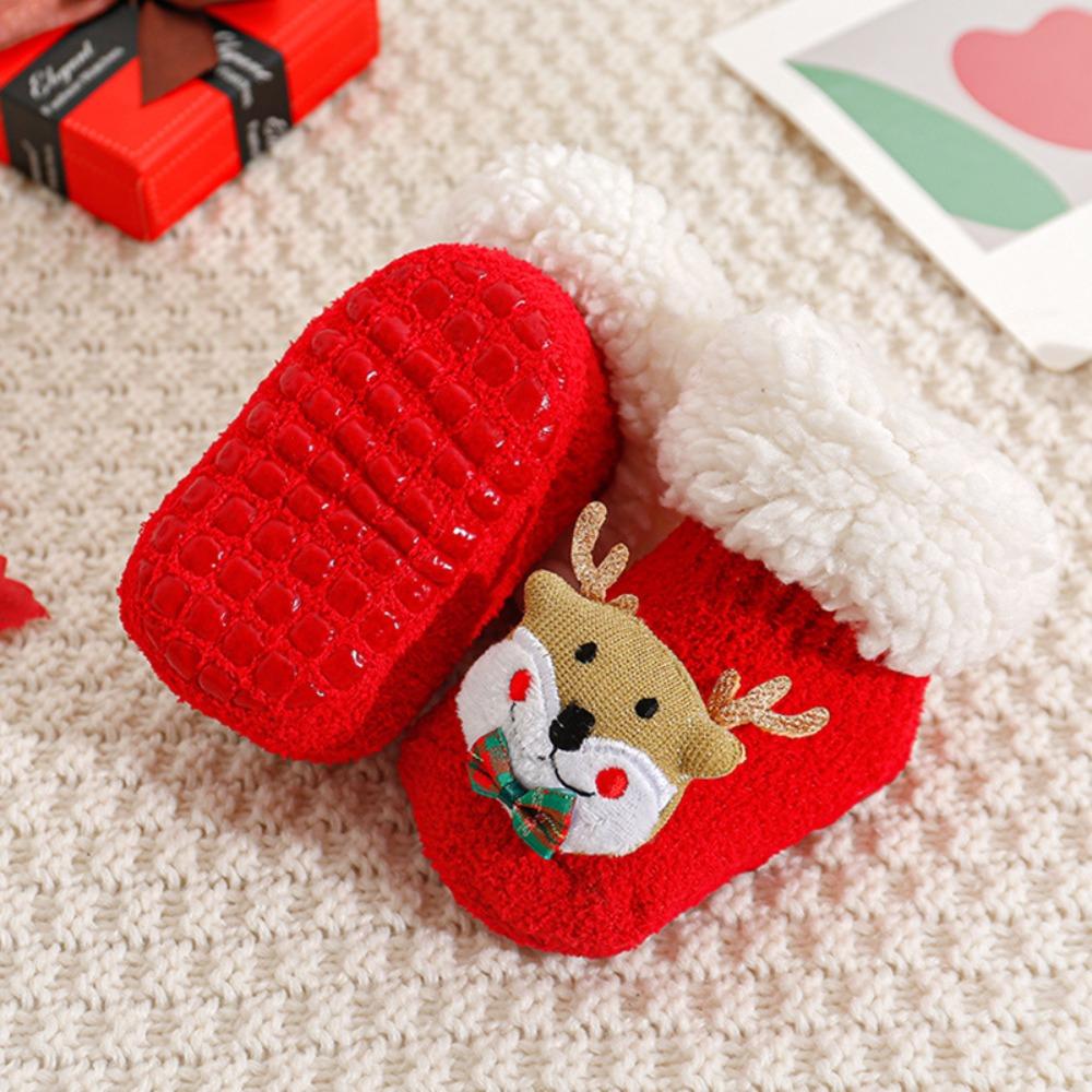 Anti Slip Newborn Floor Sock Soft New Year Toddler Socks Christmas Baby Socks  0-3 Years