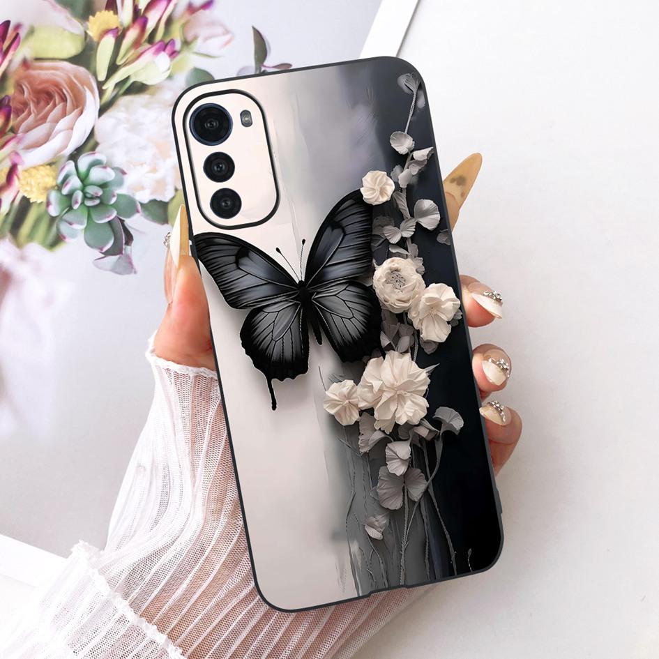 Silicone Case For Motorola Moto E32 E32s Cover Fashion Cartoon Dragon Painted Fundas Soft TPU Bumper For MotoE32 MotoE32s Casing