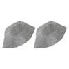 2PCS Sauna Hats Felt Thickening Water Absorption Comfortable Breathable Felt Shower Caps for Bath Accessories Gray