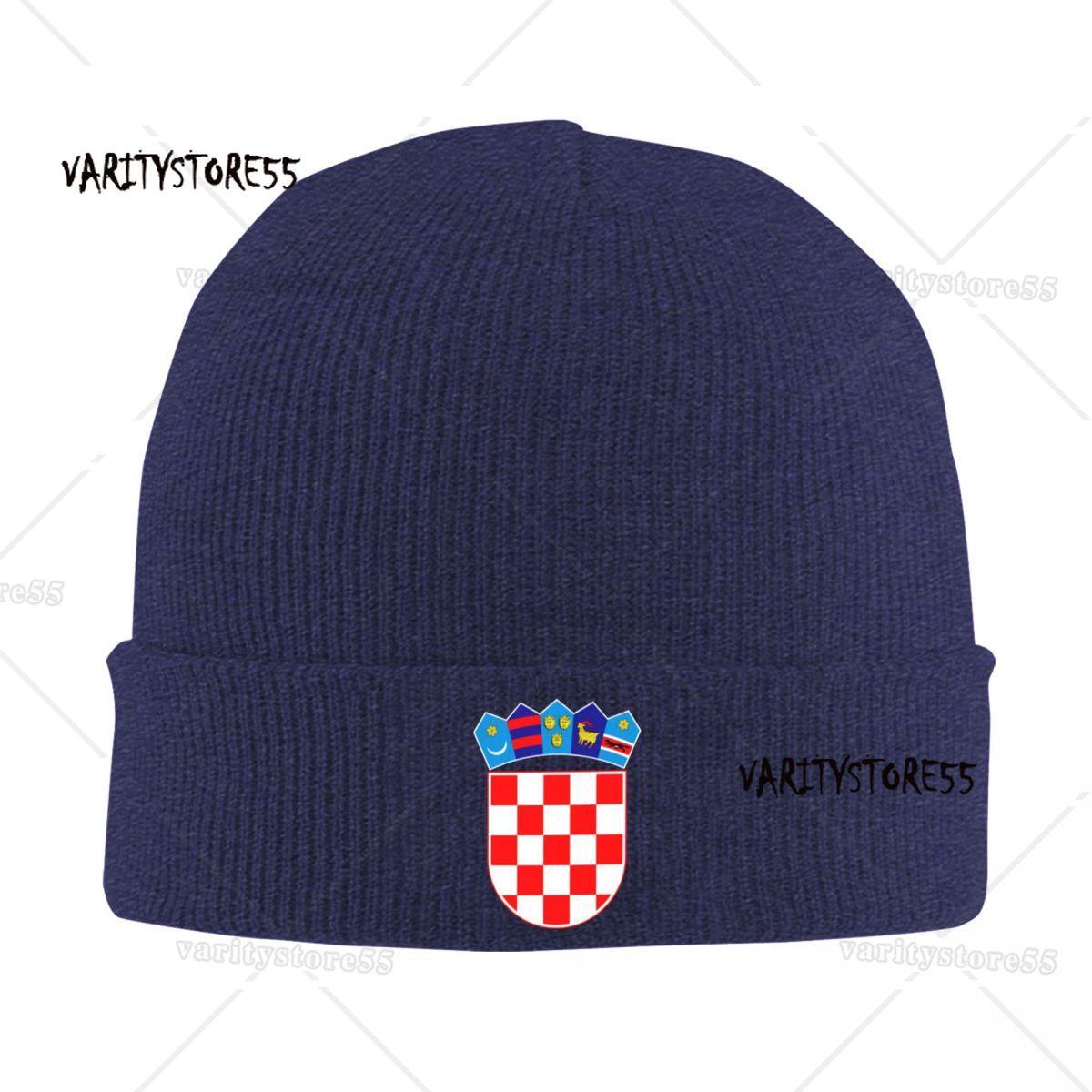 

Custom Croatia Coat Of Arms Beanie Cap Unisex Winter Warm Bonnet Femme Knit Hat Outdoor Ski Croatian Flag Skullies Beanies Caps Knit Hat