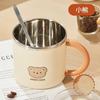 Changqi Little Bear Bone China Mug with Spoon (2-Pack)