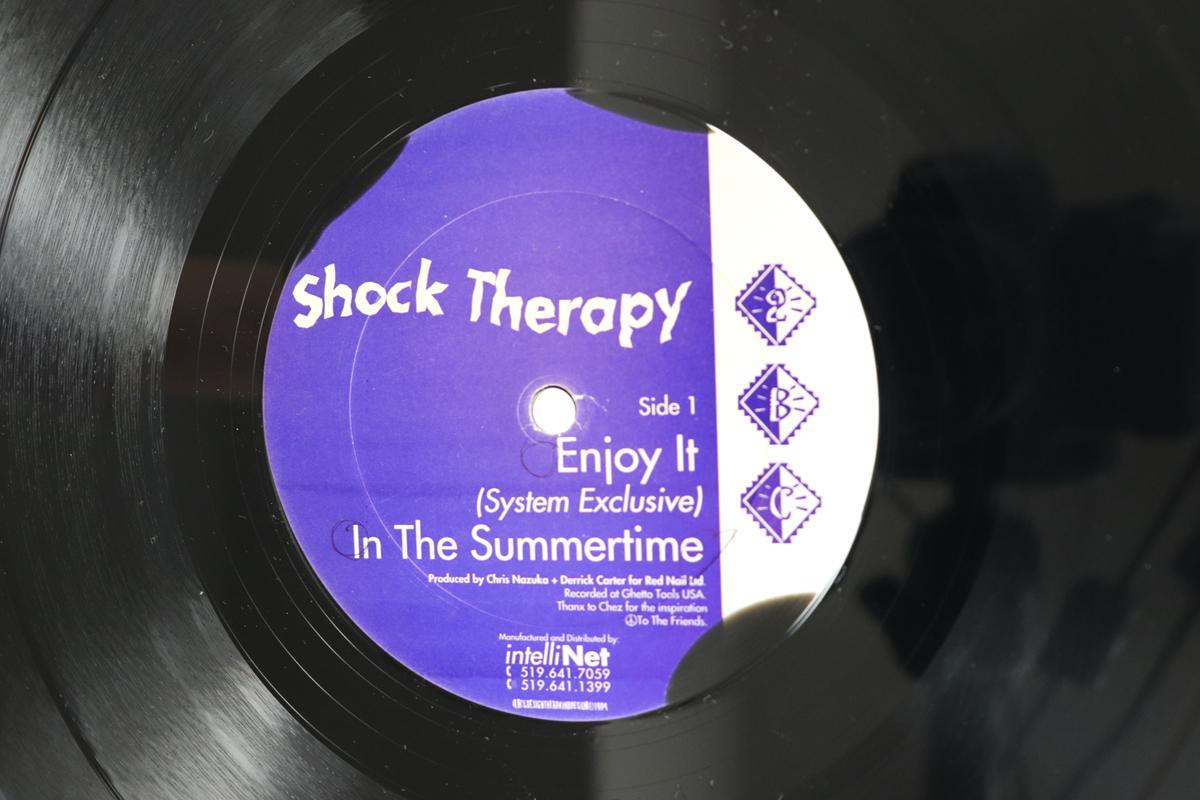 

12inch Record SHOCK THERAPY Enjoy It 2BC BLUE CUCARACHA 1994 US Dance Electronica Used