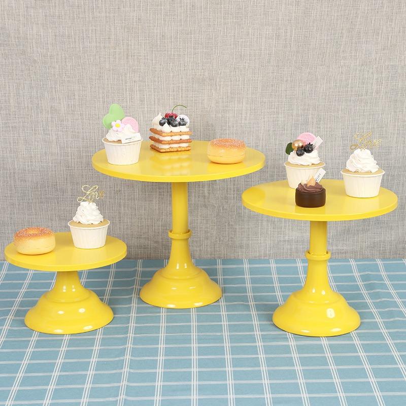 Wrought Iron Cake Stand Home Party Dessert Display Stand Wedding Decoration Birthday Cake Tray Afternoon Tea Fruit Dessert Tray
