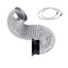 SLMYCAO Exhaust Duct Hose, Aluminum Telescopic Exhaust Hose, For Ventilation, Exhaust, Diameter 3.9 Inches