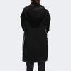 Adidas Urban Boa Long Plush Warm Mid-Length Knitted Hooded Jacket Women Outerwear Black GM1428