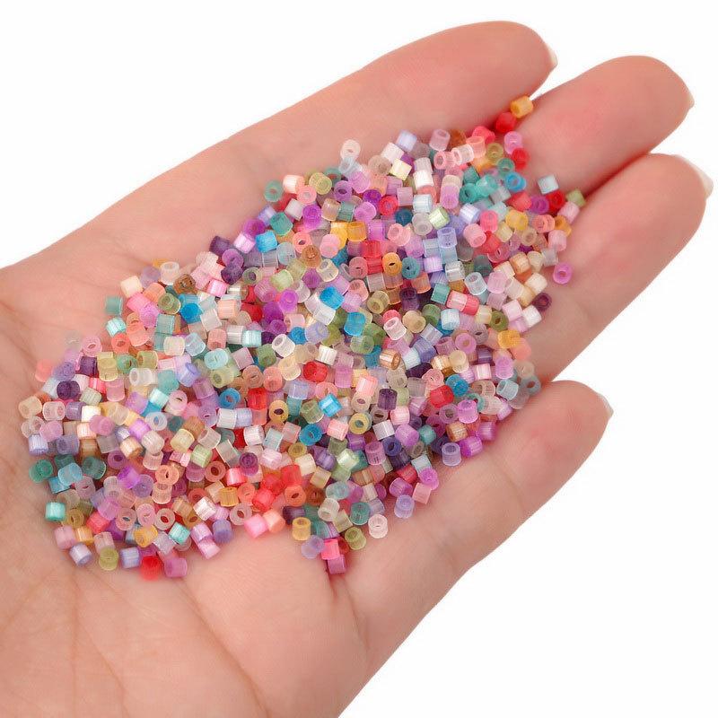 2.5mm Cat's Eye Silk Antique Glass Rice Beads Loose Beads Handmade Diy Beading Accessories Bracelet Necklace Beads for Jewelry Making