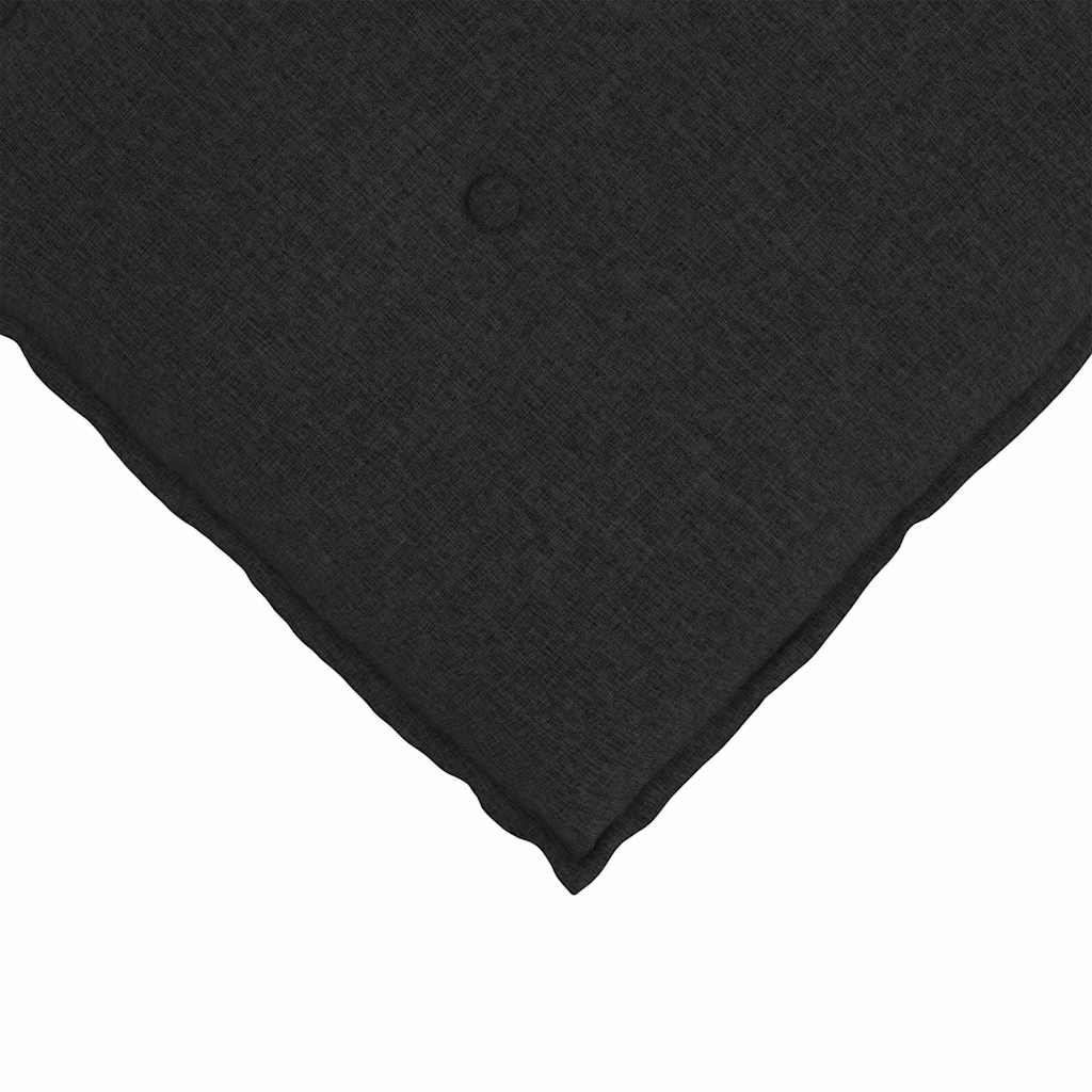 Back Cushion Black 160 x 19 x 50 cm Fabric