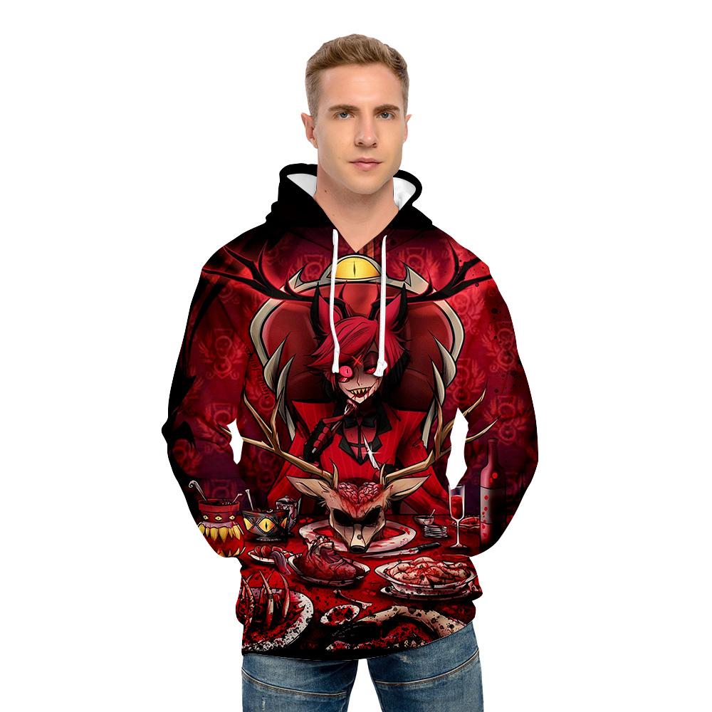

Hazbin Hotel Men Women Hoodies Autumn Casual Pullover Sweats Hoodie Fashion Sweatshirts Hip Hop Sweatshirt Clothes
