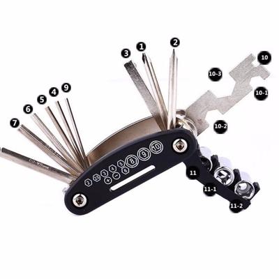 11 in 1//Hex Spoke Screwdriver Chain Cutter Cycling Bike Bicycle Repair Tools Kit
