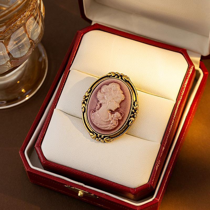 

Ретро Дворцовый Стиль Средневековая Красавица Броши-Головы Для Женщин Рельефные Значки На Лацкан Повседневные Аксессуары Для Вечеринок Новогодние Подарки Друзьям розовый