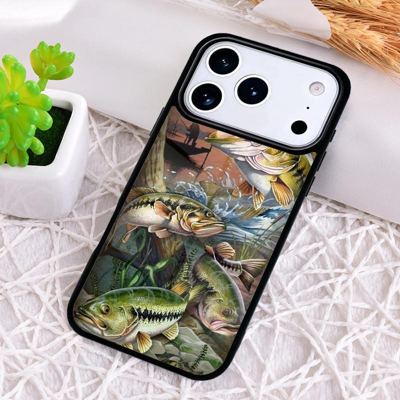 Trout Fish Fishing soft Shockproof Phone Case for iPhone 17 Air 16e 15 11 12 14 13 Pro Max Cover Coque