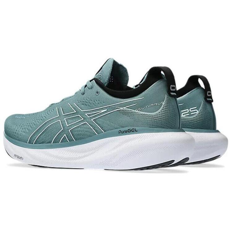 New Asics Gel Nimbus 25 Foggy Teal Pure Aqua 1011B547-402