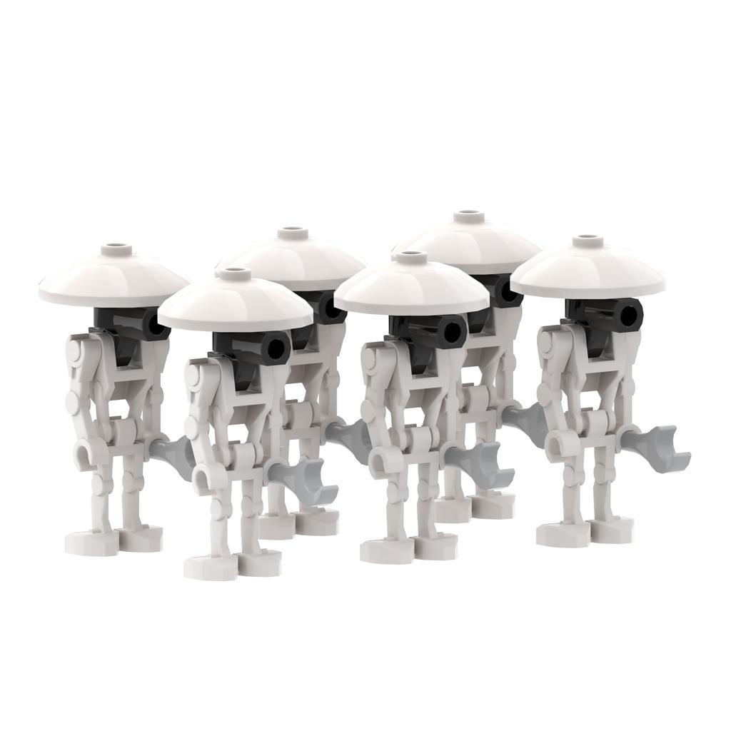 MOOXI Space Wars Series Robot Model MOC Brick DIY Diorama Adult Children Toys Building Block Set Montessori Gift Room Decoration