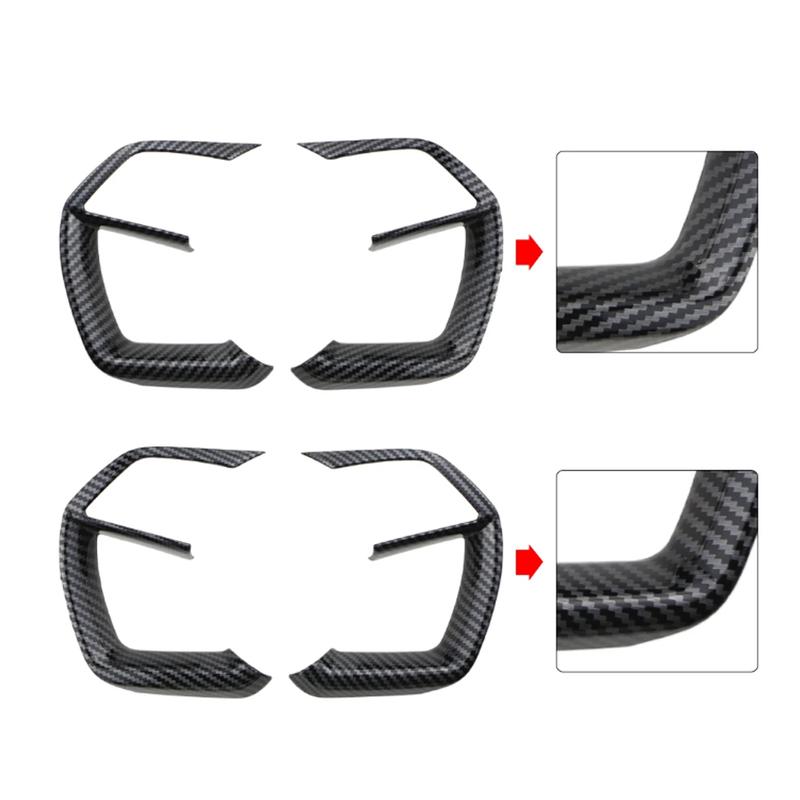 2Pcs Car Steering Wheel Panel Cover Decoration Sticker Trim For Hyundai Creta - 2025 Creta Grand 2025 Accessories