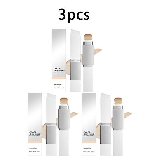 Zephoco Ivory White Moisturizing Foundation Stick, Light and Matte, Fits the Skin, Soft and Natural, Daily Portable Base Makeup Cream 13g
