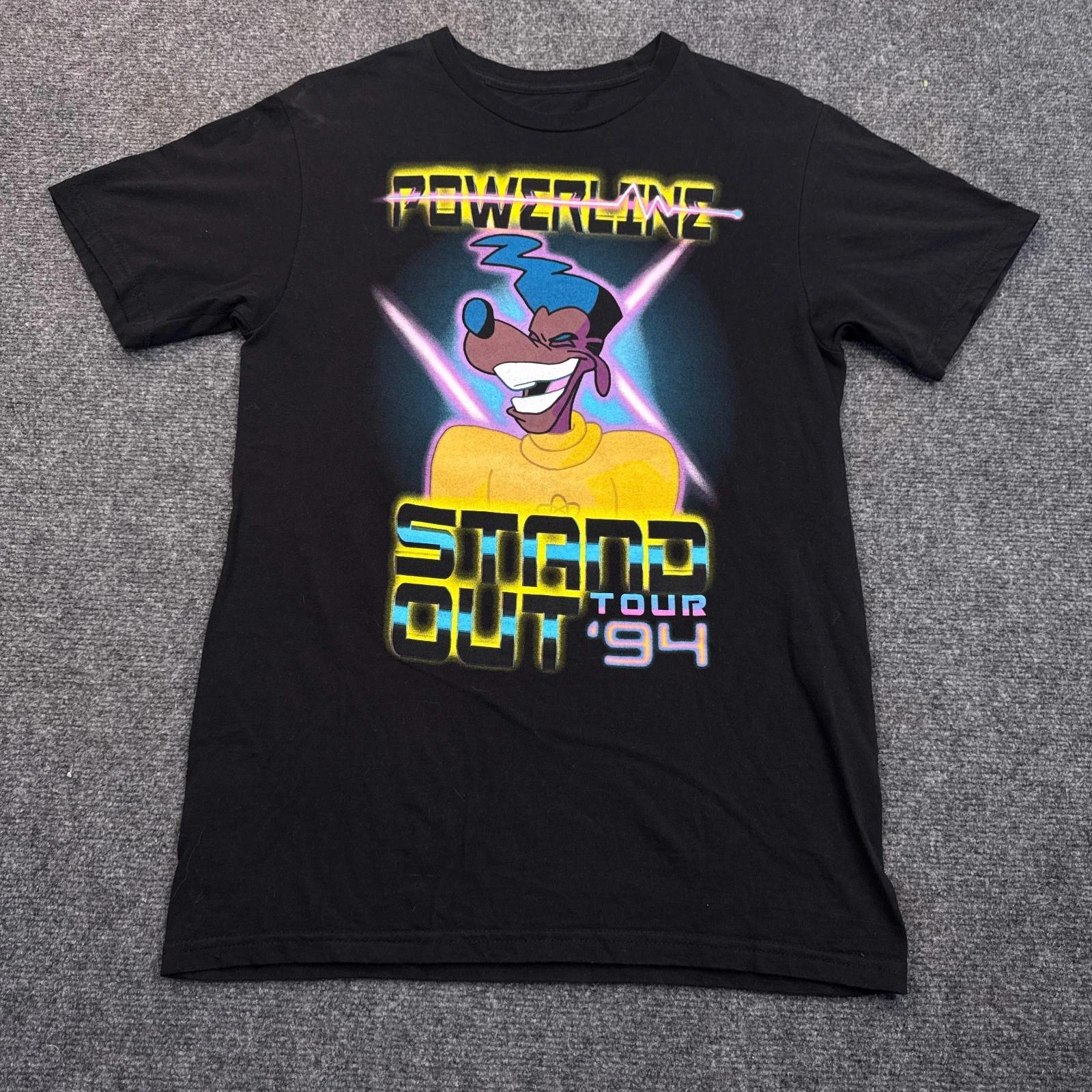 Disney A Goofy Movie Powerline T-shirt Adult Size Small Vintage Style Retro XL