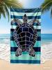 Quick Dry Microfiber Beach Towel Sand Free, Sea Turtle Large Bath Towels, Lightweight Absorbent Travel Towel Yoga Picnic Mat