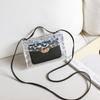 Bag women's new trendy chain transparent fashion women's bag shoulder personality versatile crossbody texture