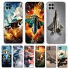 Fighter Planes Phone Case for Samsung A13 A15 A25 A35 A51 A55 A71 A21S A11 A31 A52 A41 A23 A53 A73 A32 5G A03S A05s Clear Cover