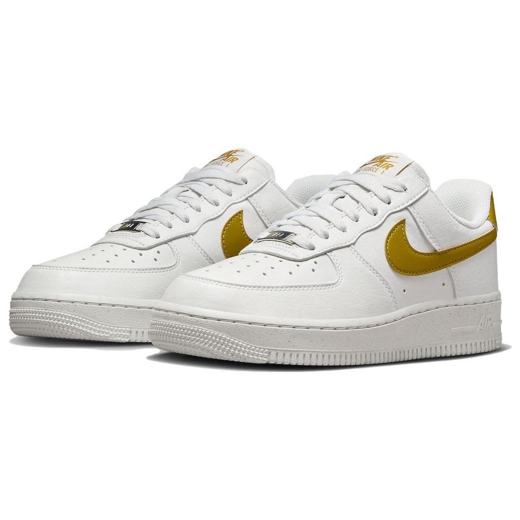Nike Air Force 1 07 SE Next Nature Bronzine Damen-Sneaker Weiß Summit-White Metallic-Silber DV3808-101