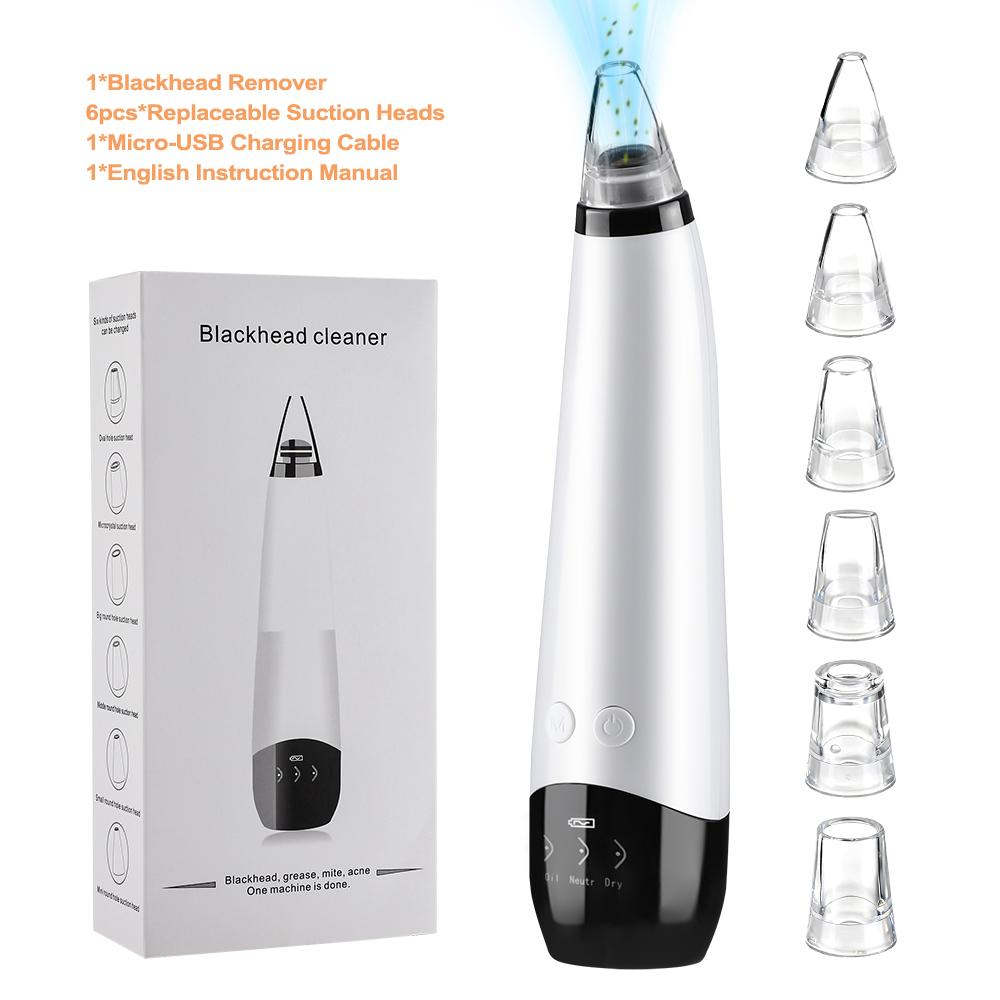 Electric Blackhead Remover Pore Vacuum Cleaner Facial Black Dots Vacuum Cleaner Acne Pimple Blackhead Removal Black Dots Remover