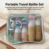 Silicone Travel Bottles Set 17Pcs Portable Reusable Refillable Bottles Shampoo Shower Gel Lotion Leakproof Containers