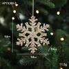 Cross-border Electroplated Christmas Tree Ornaments: Golden Snowflake & Reindeer Pendants
