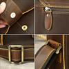 New Leather Large Capacity Men's Crossbody Bag High-end Leisure Travel Shoulder Simple Atmospheric Small Square