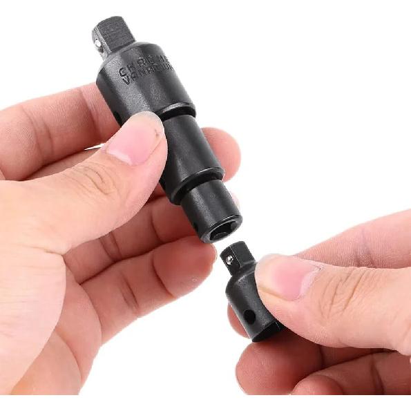 4PCS Impact Socket Adapter Reducer Set 1/2 3/8 1/4 Inch Use Wrenches Drills In Auto and Impact Driver Construction Work