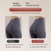 "Bonas Women's Seamless Mid-Waist Triangle Sports Shorts with Mulberry Silk Antibacterial Crotch"