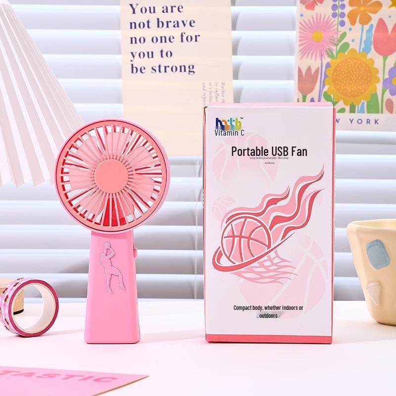 Portable USB Cartoon Handheld Mini Fan - Multifunctional Electric Fan, Ideal for DIY Small Gifts