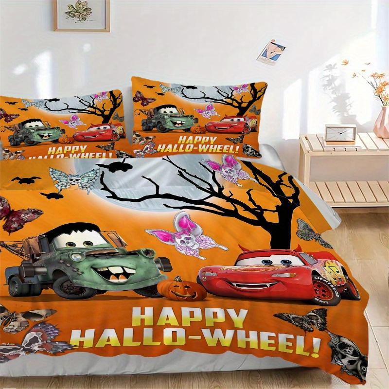 

3pcs Happy Hallo Printed Bedding Set, Soft and Comfortable Quilt Cover for Bedroom, Guest Room (1 Duvet Cover + 2 Pillowcases, Pillow Core Not In 135x200cm