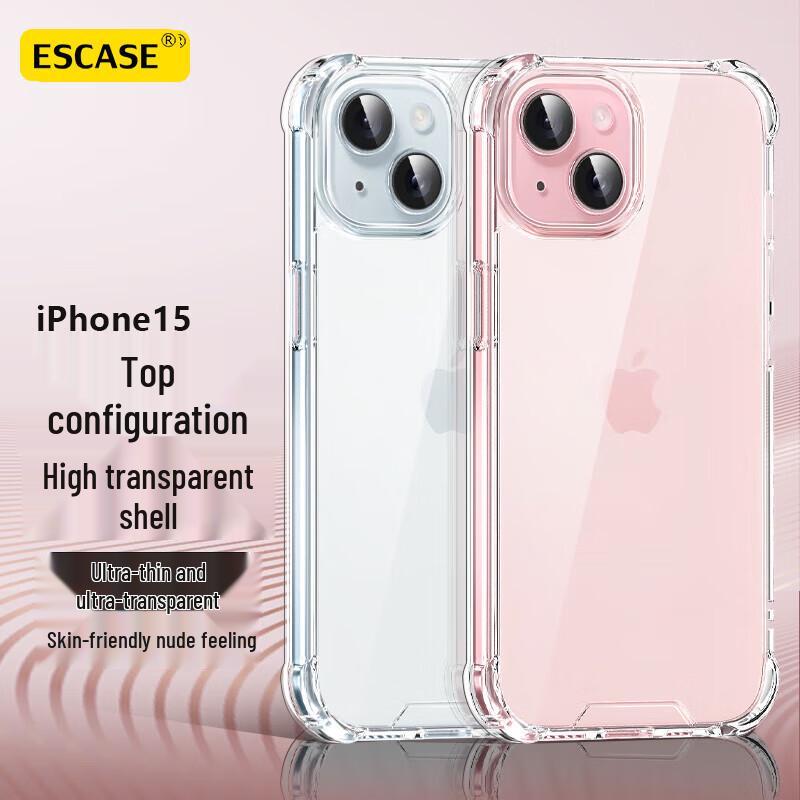 ESCASE Clear Airbag Shockproof Case for iPhone