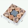 Creative Flower Themed Wooden Stamp Set DIY Craft 3 Options Wood Rubber Stamp Handmade Style Petal Lace Stamp Diary Decoration