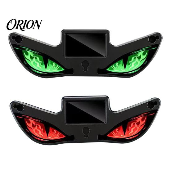Wireless LED Car Light Solar Devil Eyes for Windshield, Magnetic Installation Window Warning Sign with Three Custom Display Smart Modes, Digital
