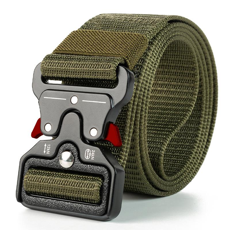 Genuine Tactical Belt Quick Release Outdoor Military Belt Soft Real Nylon Sports Accessories Men And Women Black Belt