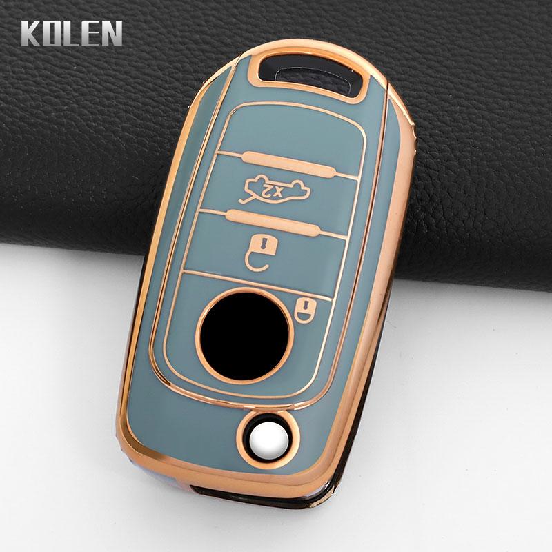 Tpu Car Flip Key Case Cover Shell Fob For Fiat Tipo Toro Nuovo Freedom 500X Doblo Argo Grazie Key Protector Accessories Keychain
