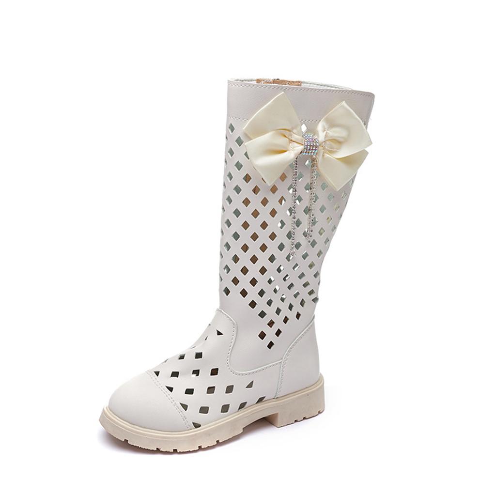 Children's Boots, Soft Soled British Cool Boots, Comfortable Hole Boots, Long Boots