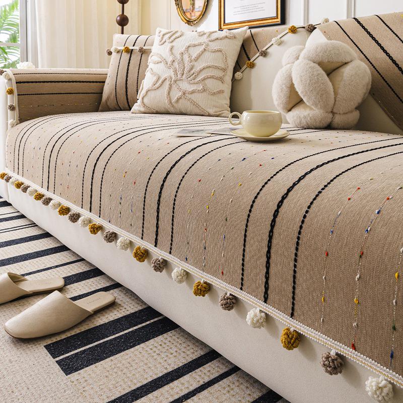 Чехол для диванной подушки из велюра Четыре сезона нескользящий 2025 7070cm 1340₽