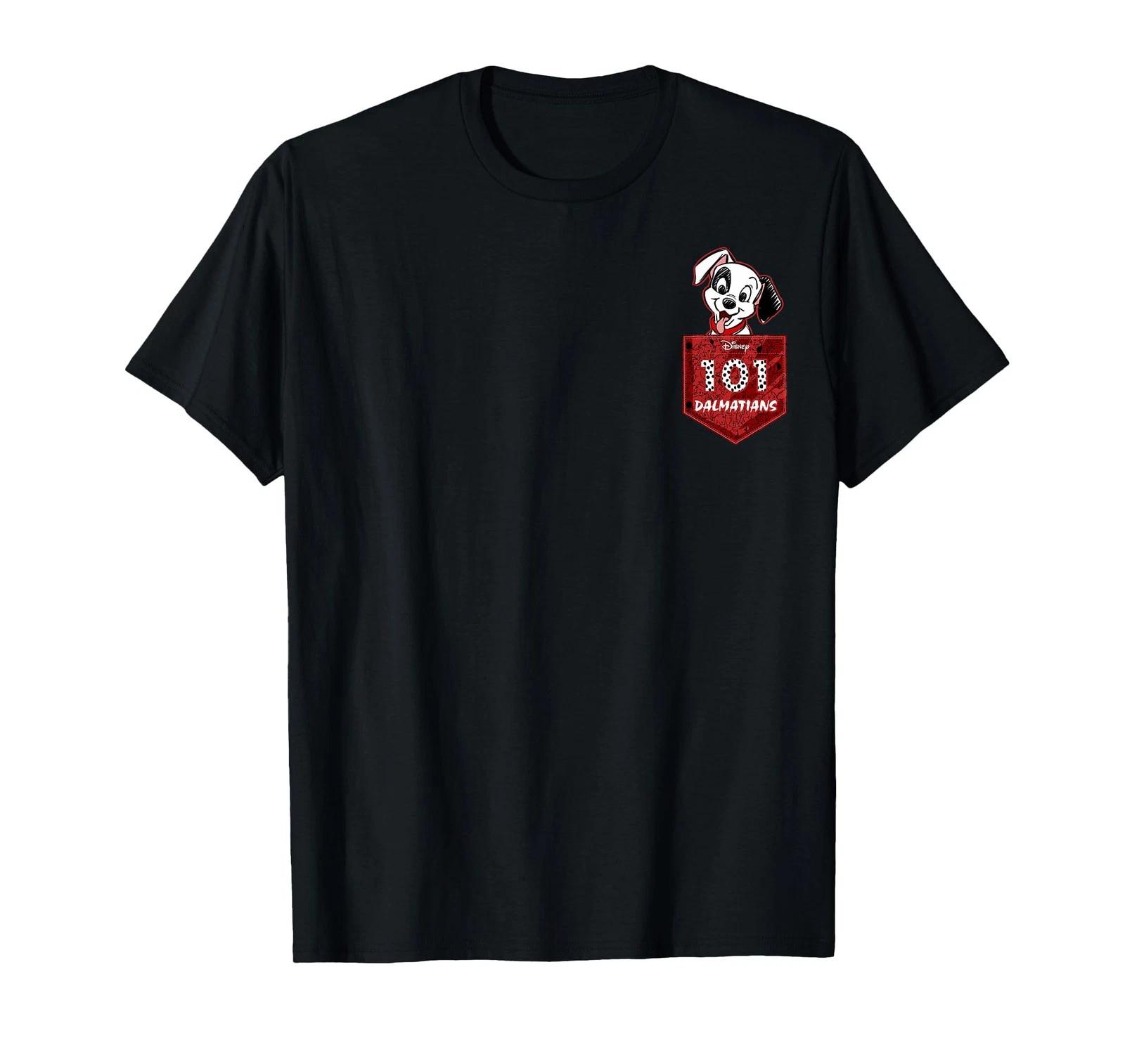 Disney 101 Dalmatians Pocket Logo T-Shirt in Black 2XL