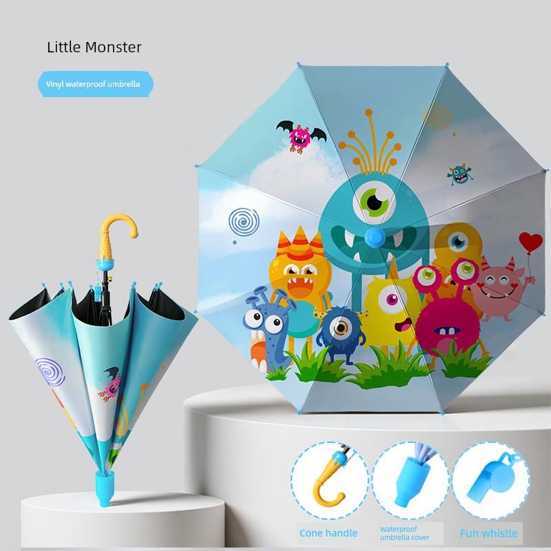 Umbrelă Automată Ultraman pentru Copii, Umbrelă pentru Copii de Grădiniță, Umbrelă cu Desene Animate pentru Elevi de Școală Primară, Utilizare Dublă pentru Soare și Ploaie