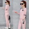 Sports Suit Women's Spring and Autumn Thin Casual Clothes Long-sleeved Trousers Suit Sweatshirt Two-piece Set